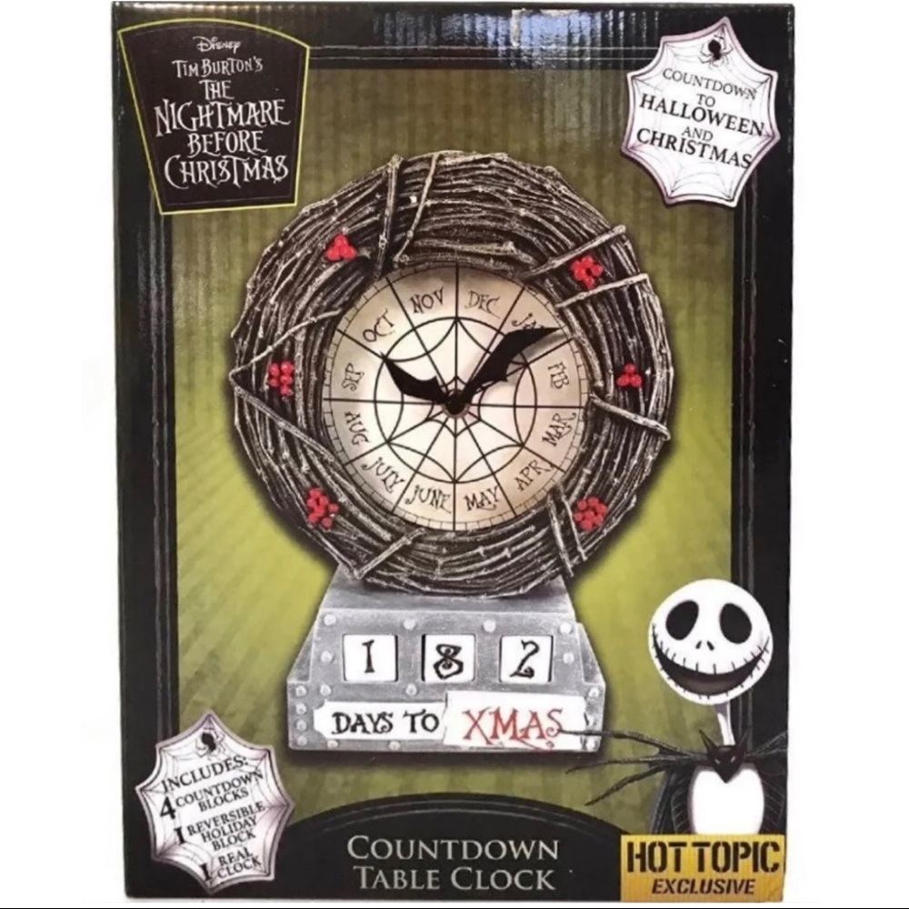 Countdown Table or Wall Clock Nightmare Before